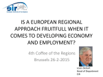 is a european regional approach fruitfull