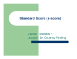 Standard Score (z-score)
