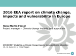 2016 EEA report on climate change, impacts and vulnerability in