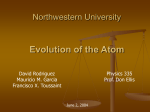 Evolution of the Atom - Northwestern University