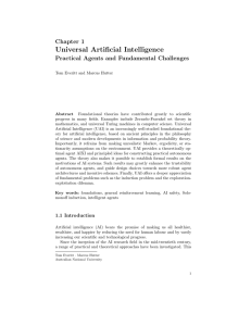 Universal Artificial Intelligence: Practical Agents and Fundamental