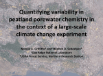 What is the temporal and spatial variability in porewater chemistry?