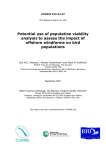 Potential use of population viability analysis to assess the impact of