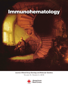 Journal of Blood Group Serology and Molecular Genetics Volume