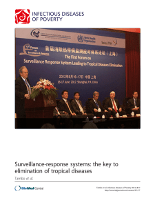 Surveillance-response systems: the key to elimination of tropical