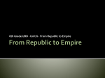 From Republic to Empire