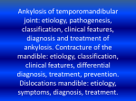 01. Ankylosis of temporomandibular joint