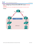 Lab – Configuring a Point-to-Point GRE VPN Tunnel (Instructor