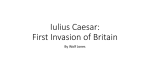 Iulius Caesar: First Invasion of Britain