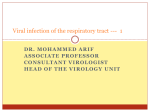 Viral infection of the respiratory tract