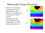 Mesoscale Ocean Processes