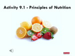 Principles of Nutrition