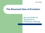 The Received View of Evolution - Institut für Philosophie (HU Berlin)