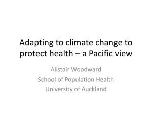 Adapting to climate change to protect health * why?