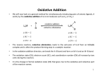 Oxidative Addition