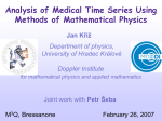 Analysis of medical time series using methods of
