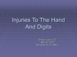 Injuries To The Hand And Digits