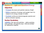 Section 5.1 Light and Quantized Energy