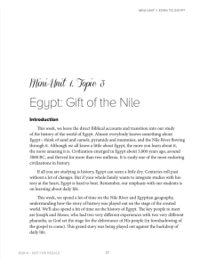 Egypt: Gift of the Nile