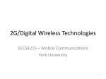 2G / Second generation wireless