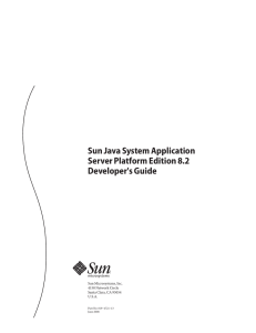 Sun Java System Application Server Platform Edition 82 Developer