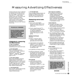 Measuring Advertising Effectiveness