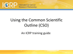 CSO Training Guide - International Cancer Research Partnership