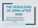 US Role in Rebuilding Japan