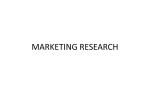 marketing research