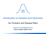 Genetics Session 5a_2016
