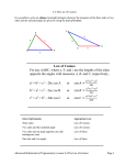 Lesson 5.4 The Law of Cosines notes