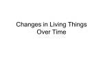 Changes in Living Things Notes