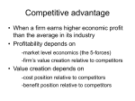 Competitive advantage