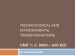 technological and environmental transformations unit 1