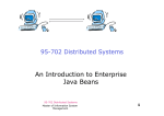 An Introduction to Enterprise Java Beans
