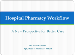"Hospital Pharmacy Workflow" By Dr. Mona Baalbaki