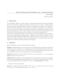 The No Retraction Theorem and a Generalization