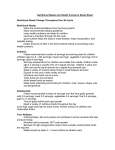 Nutritional Needs and Health Concerns Study Sheet