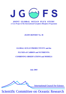 JOINT GLOBAL OCEAN FLUX STUDY