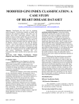 modified gini index classification: a case study of heart disease dataset