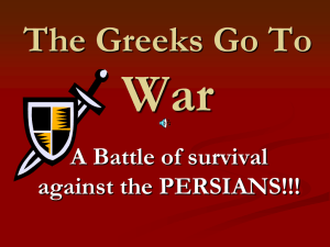 The Greeks Go To War