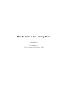 How to Write a 21st Century Proof
