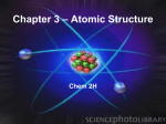 Chapter 3 – Atomic Structure - Mercer Island School District