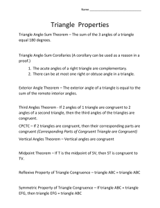 Corresponding Parts of Congruent Triangle are Congruent