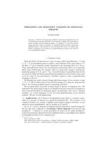 FIBRATIONS AND HOMOTOPY COLIMITS OF