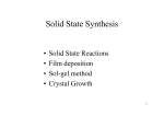 Solid State Synthesis