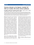 Consensus statement on the diagnosis, treatment and follow