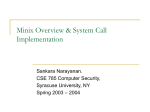 System Call Implementation - Computer and Information Science