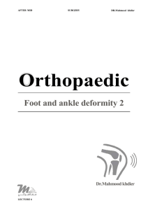 increased or high medial arch of the foot