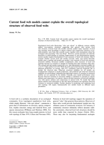 Current food web models cannot explain the overall topological